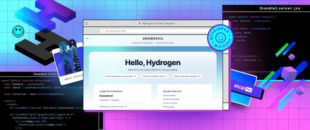 Shopify Hydrogen developer tools