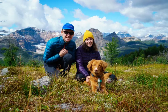 Owen Williams and his family in the Rocky Mountains